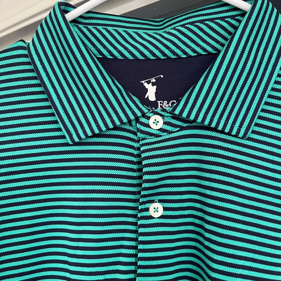 NWT F&G TECH GOLF POLO.SIZE 2 XL . COLOR SEAGLASS - Picture 3 of 10